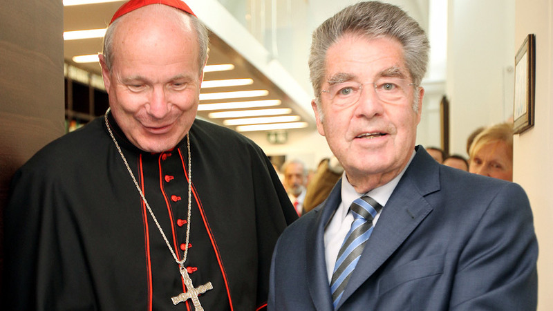 Kardinal Schönborn und Bundespräsident Fischer eröffneten 'Kardinal König-Archiv'